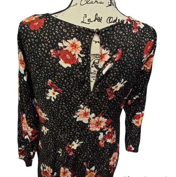 Torrid Floral & Leopard Print Dress - Size 2 - Picture 6 of 11